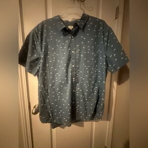 dip Blue Casual Button Down Shirt
